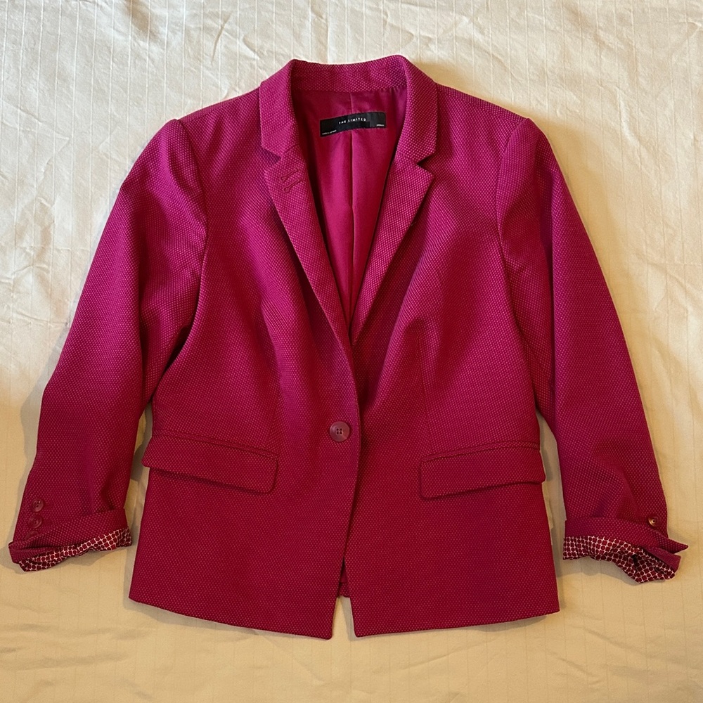 The Limited Fuchsia Blazer